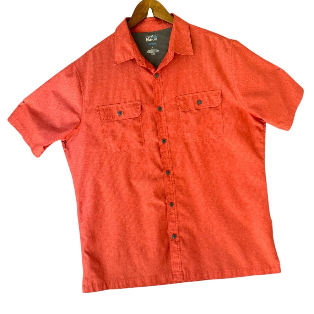 Croft & Barrow Men's Red Casual Button Down Shirt